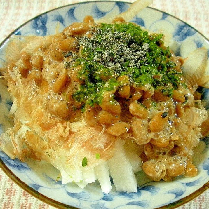 さっぱりおいしい！簡単長芋と納豆のサラダ風